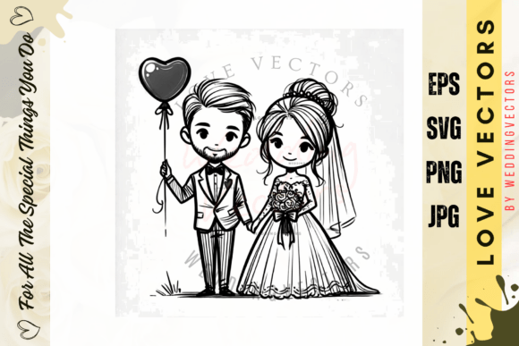 C3735: Capturing the Essence of Love in Vector Art