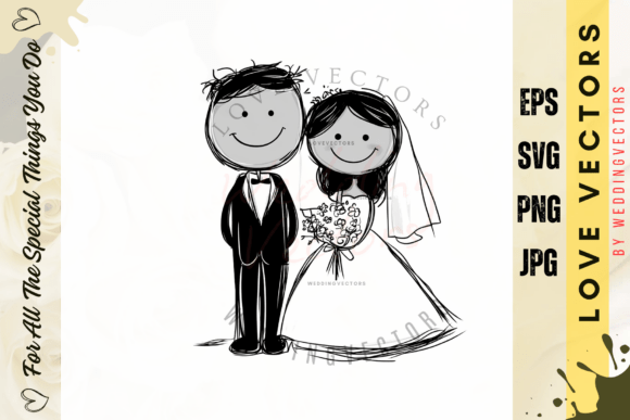 C4077: Crafting Visual Romance with Wedding & Love Vectors