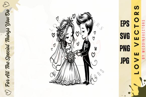 Capturing Matrimonial Bliss: The C4559 Vector Collection