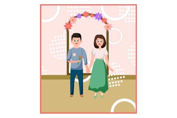 Capturing Romance: The Iconic Wedding Gate Couple