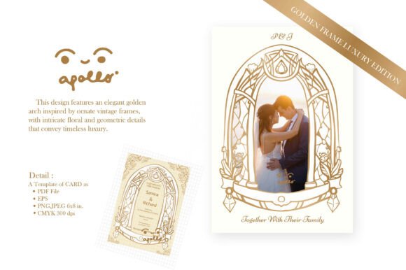 Timeless Gold: The Elegance of the Arch Design Set