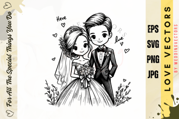 Wedding Couple and Love Vectors: A Designer's Essential Asset