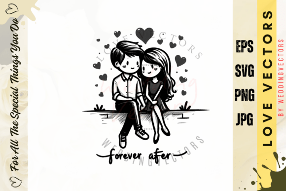 Wedding Couple and Love Vectors - C645: A Designer's Guide to Romantic Elegance